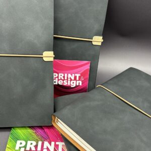 Notes retro w czarnej miękkiej okładce