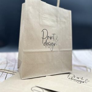 Torba papierowa brązowa (18x22cm) – Twoja marka w dobrych rękach!