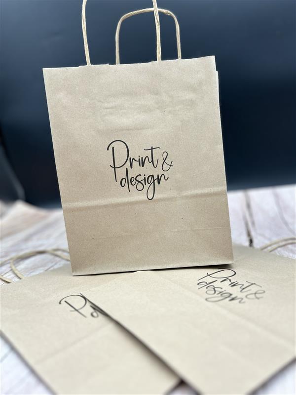 Torba papierowa brązowa (18x22cm) – Twoja marka w dobrych rękach! - obrazek 2