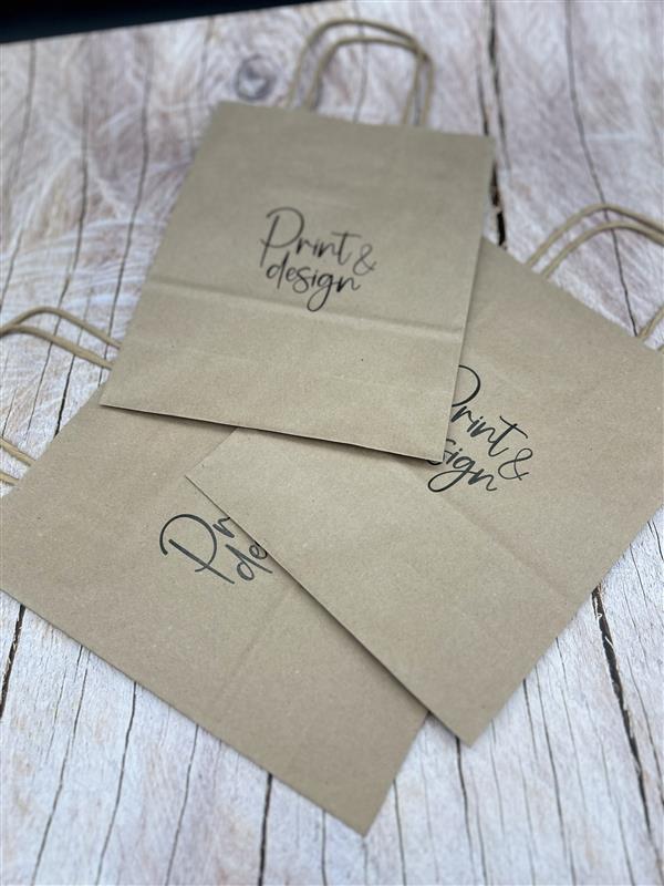 Torba papierowa brązowa (18x22cm) – Twoja marka w dobrych rękach! - obrazek 3