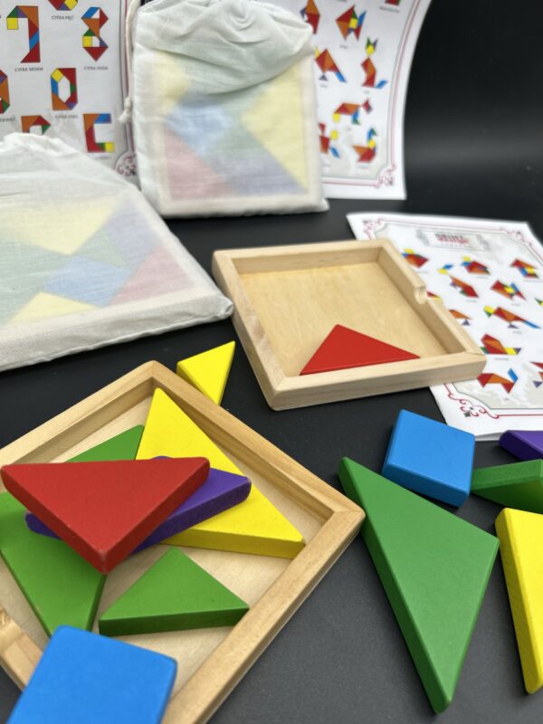 Drewniana gra logiczna Tangram – klasyczna rozrywka dla bystrzaków!