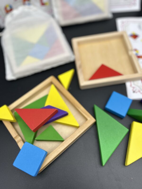 Drewniana gra logiczna Tangram – klasyczna rozrywka dla bystrzaków! - obrazek 3
